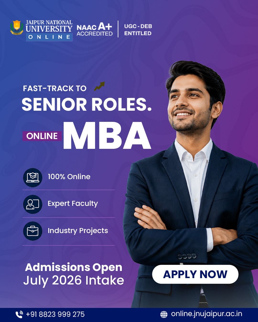 Jaipur National University - Online Facebook ad: Admissions Open | July 2026 Intake
