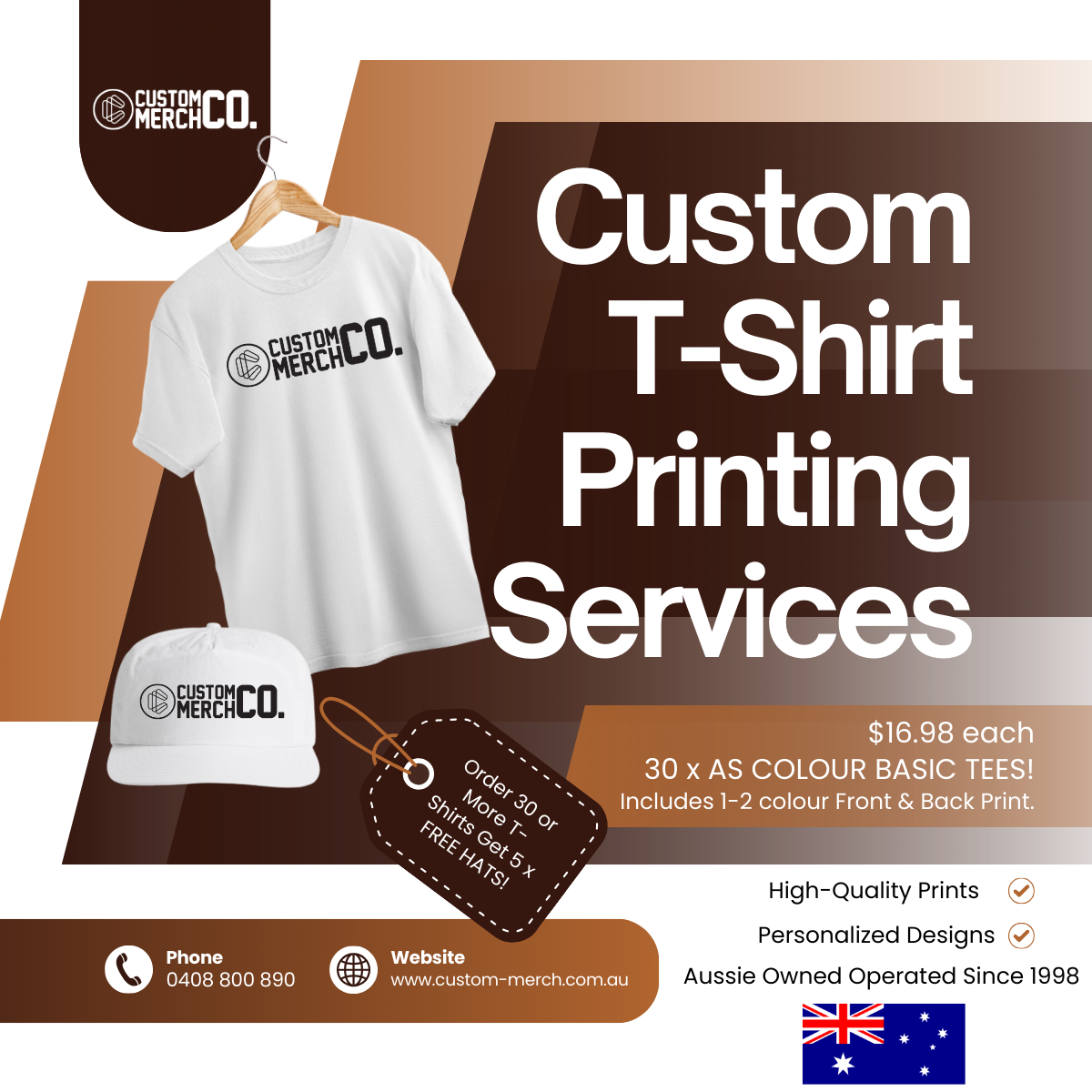 Custom Merch  Facebook ad