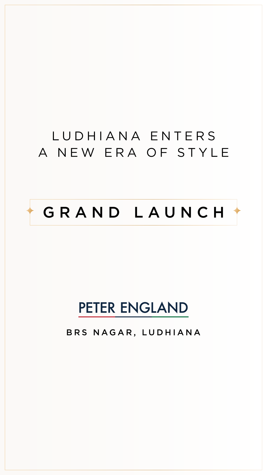 Peter England Facebook ad: We're now in your city.