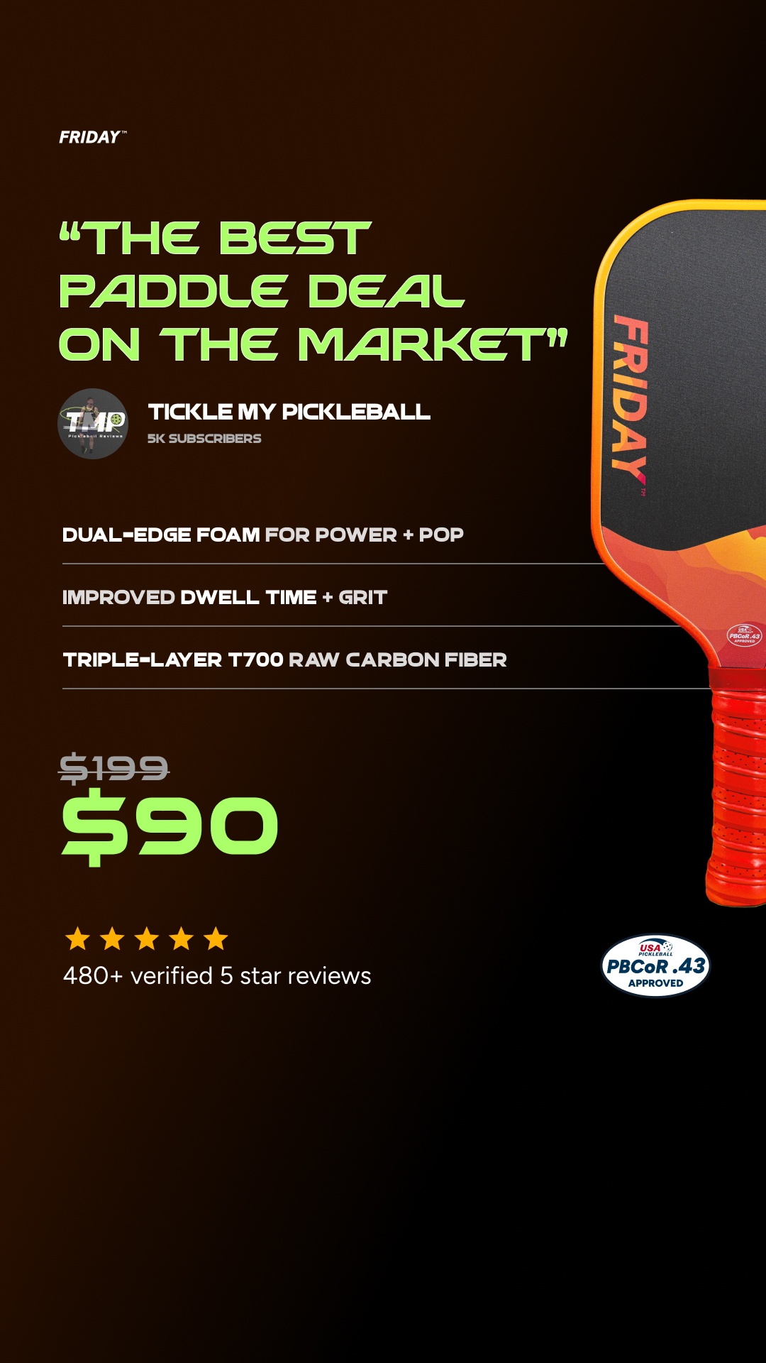 Friday Pickleball Facebook ad