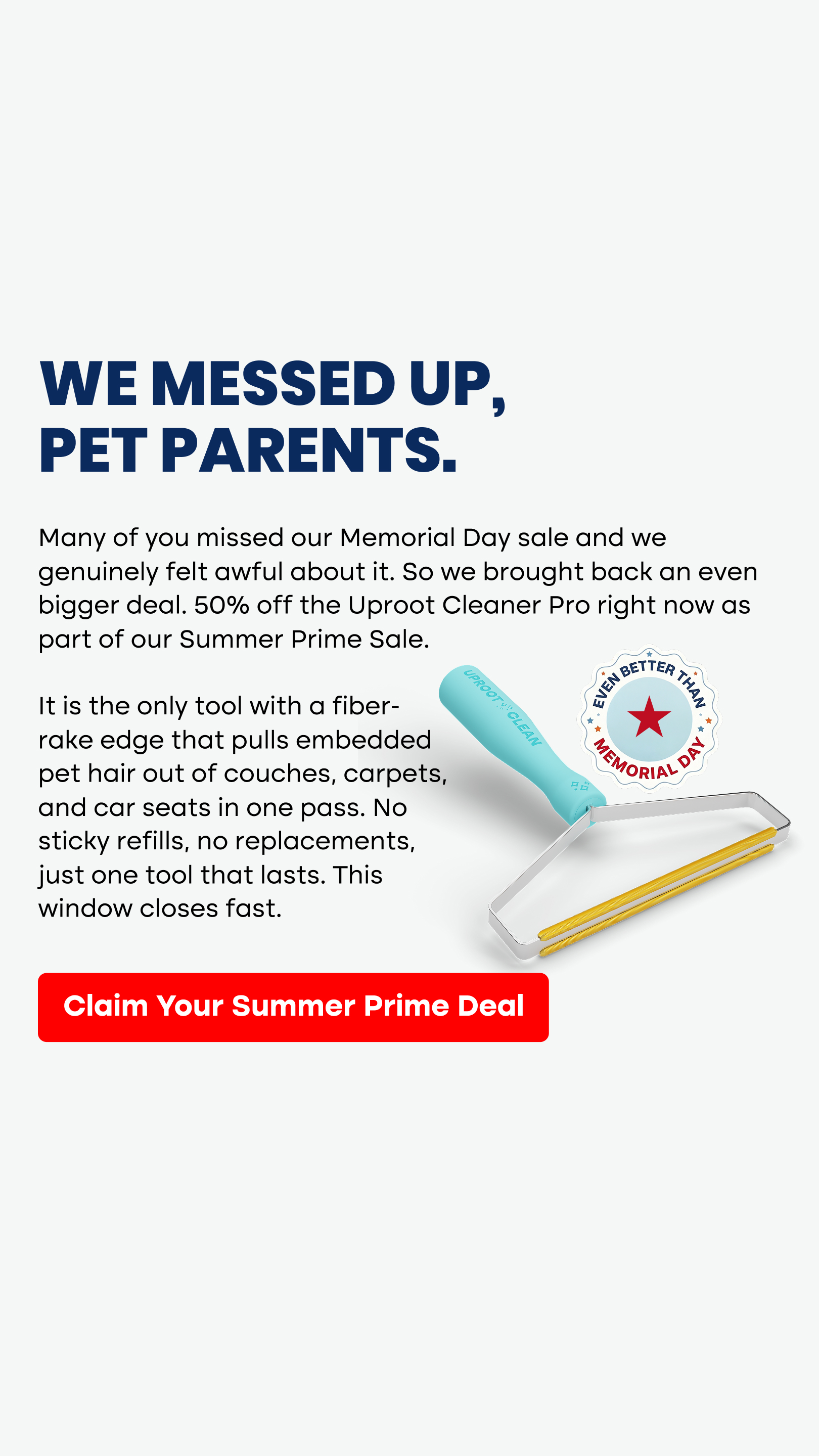 Uproot Clean Facebook ad
