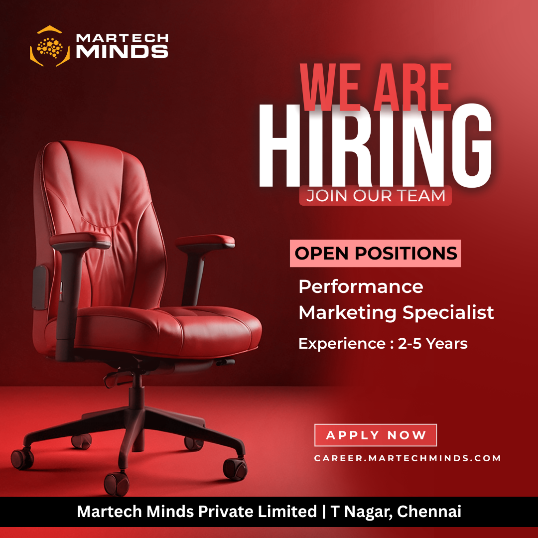 Martech Minds Facebook ad: Grow Your Career, Apply Now for Performance Marketing…