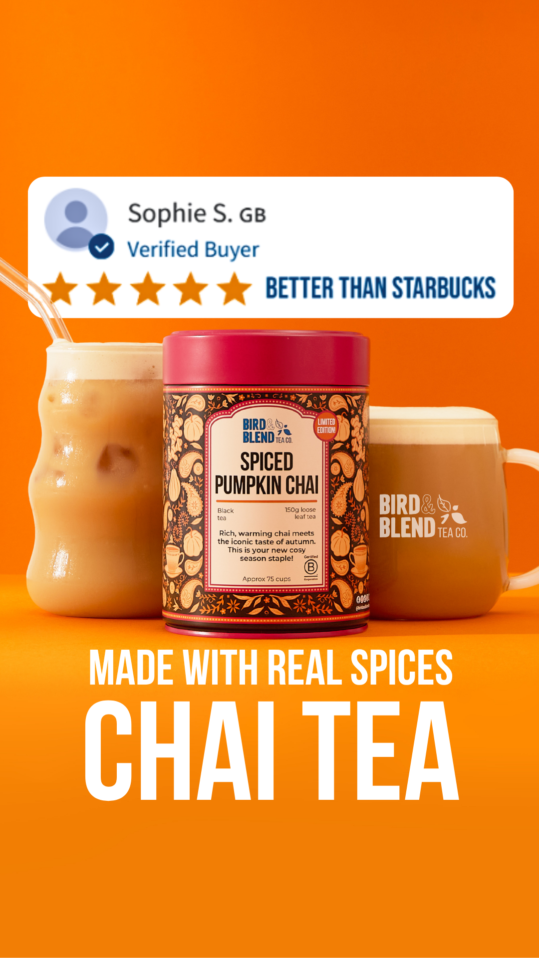 Bird & Blend Tea Co. Facebook ad