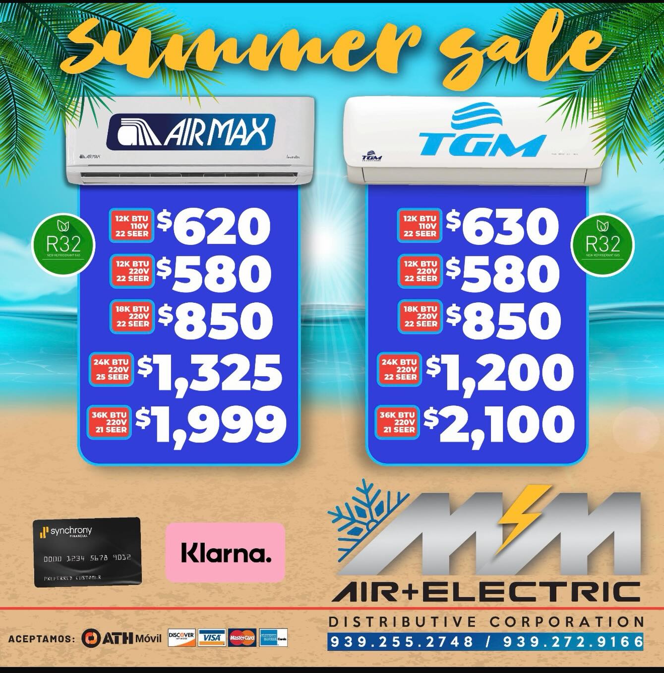 Mm Air Electric Distributive Corp. Facebook ad: Refresca tu verano