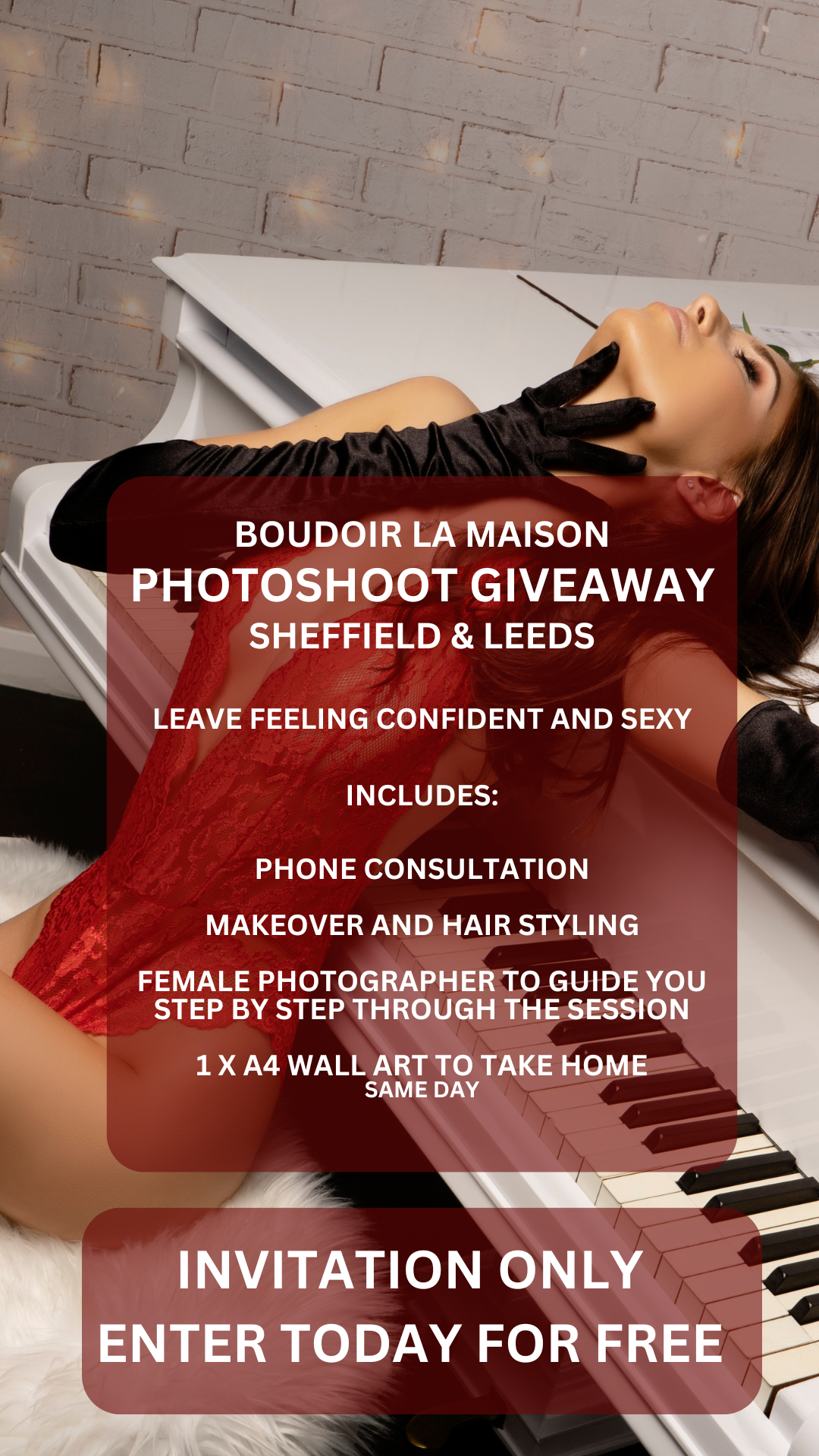 Boudoir La Maison Sheffield Facebook ad: NO DEPOSIT TO BOOK