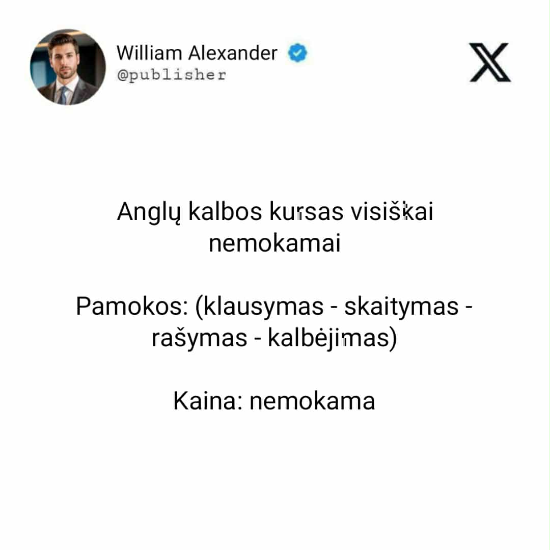 William Alexander  Facebook ad