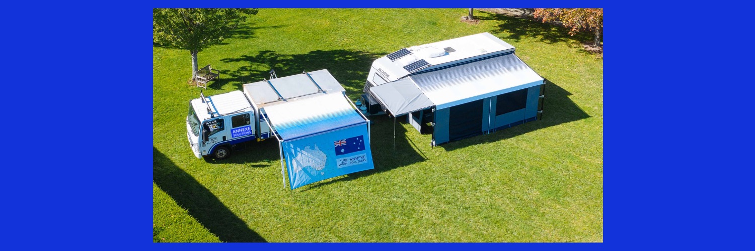 Annexe Solutions Facebook ad: Annexes, Rollout Awnings, Awning Vinyl Replacements, Shade…