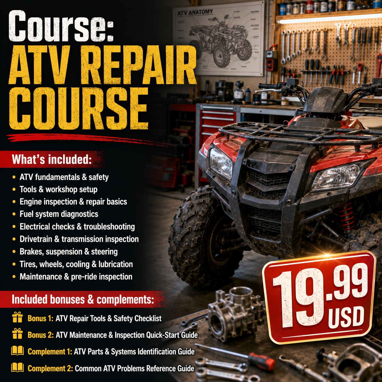 Ebooks Planet Facebook ad: Course Access, 19.99 USD (Lifetime Access)