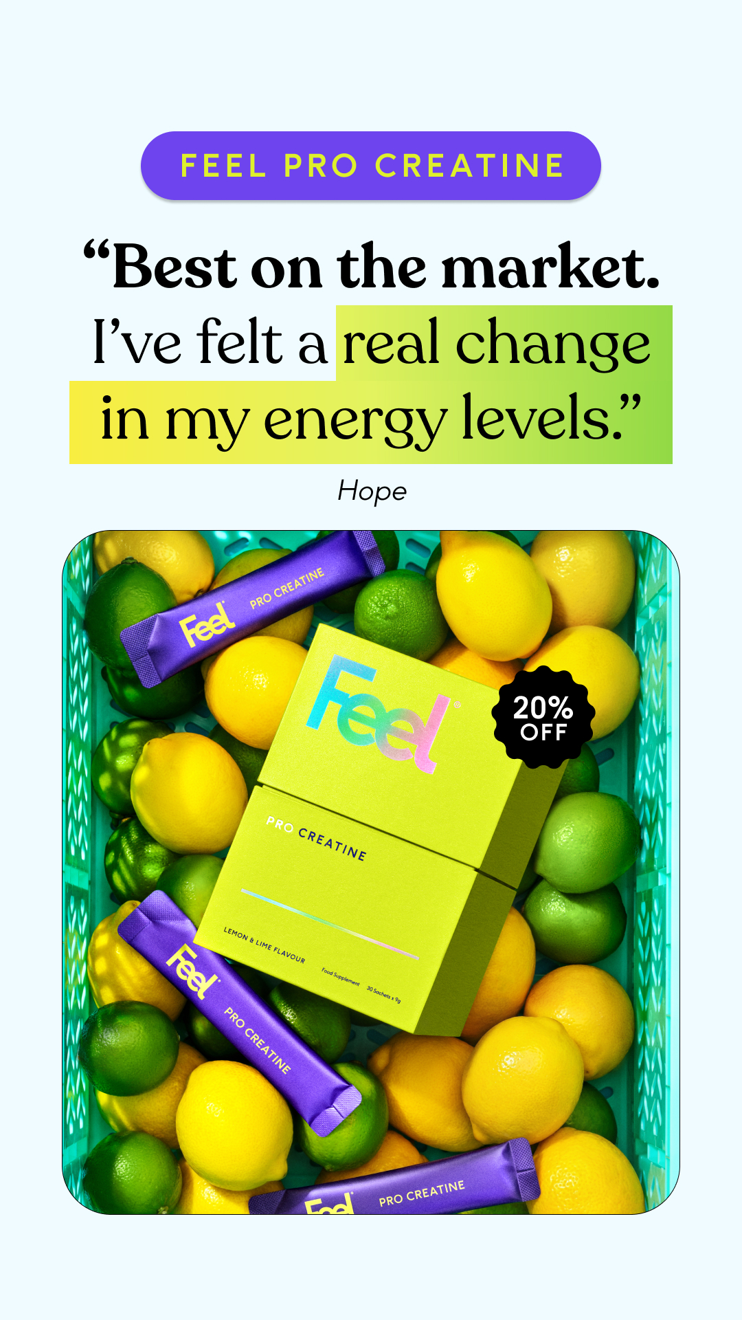 Feel Facebook ad