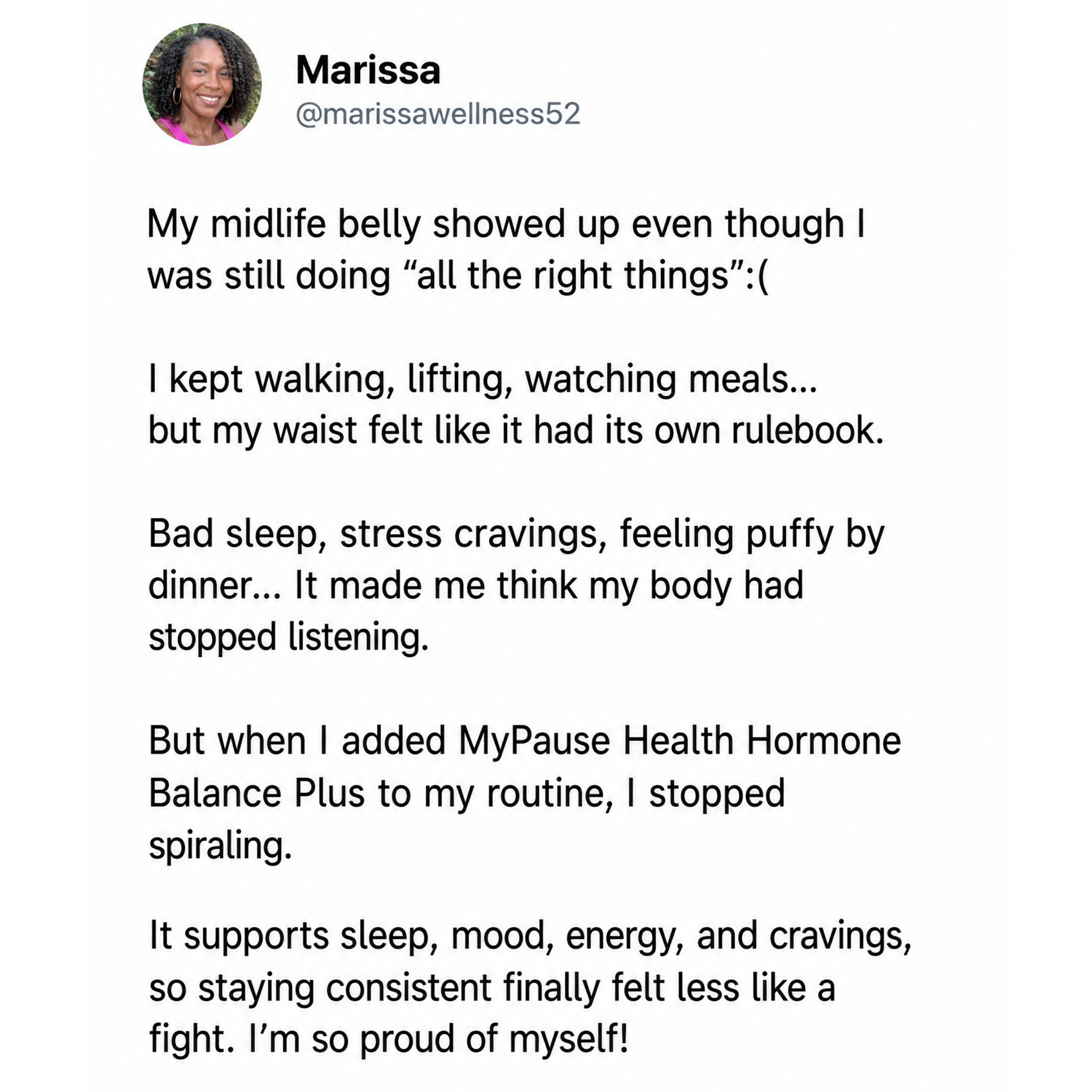 MyPause Health Facebook ad
