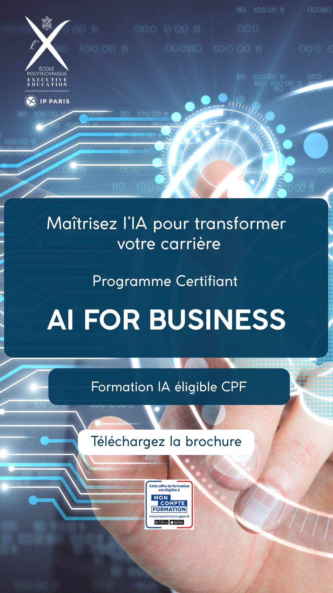 Ecole Polytechnique Executive Education Facebook ad