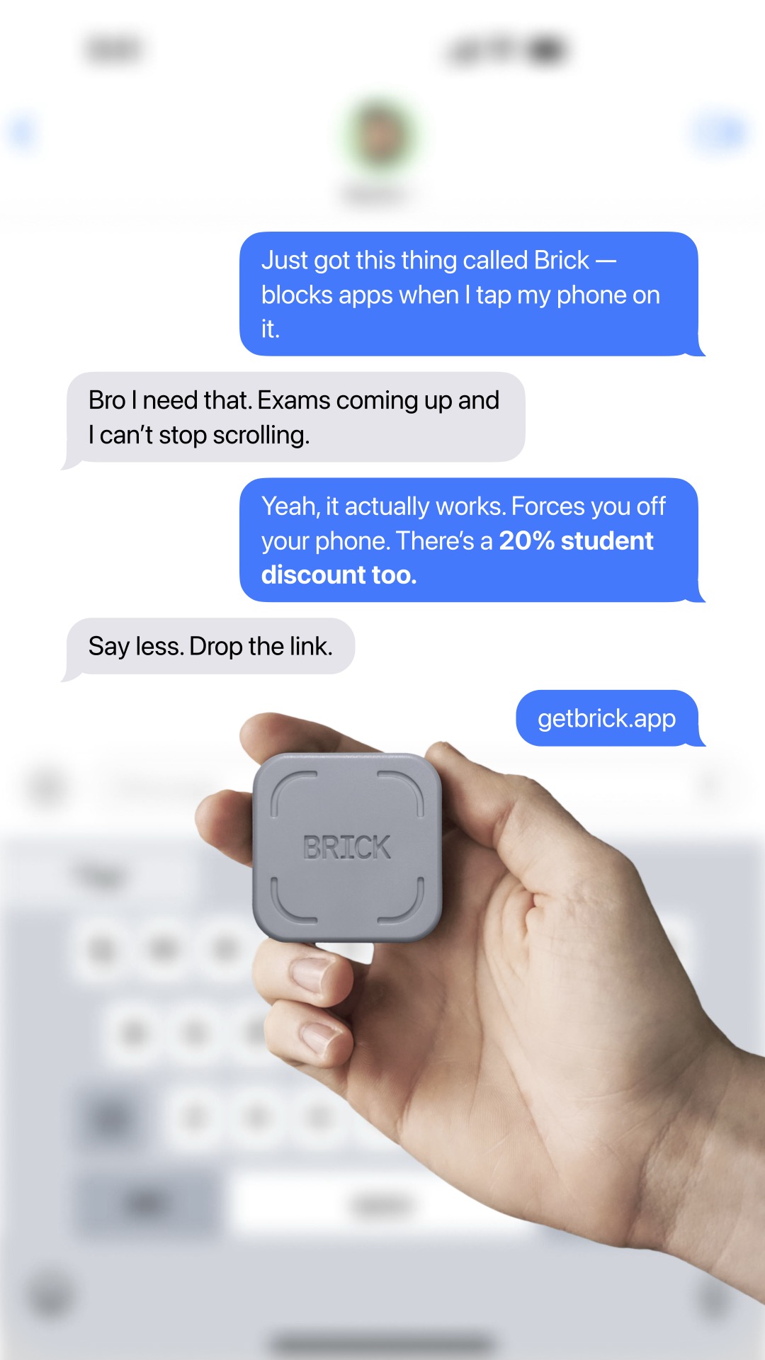Brick - Take Back Your Time Facebook ad
