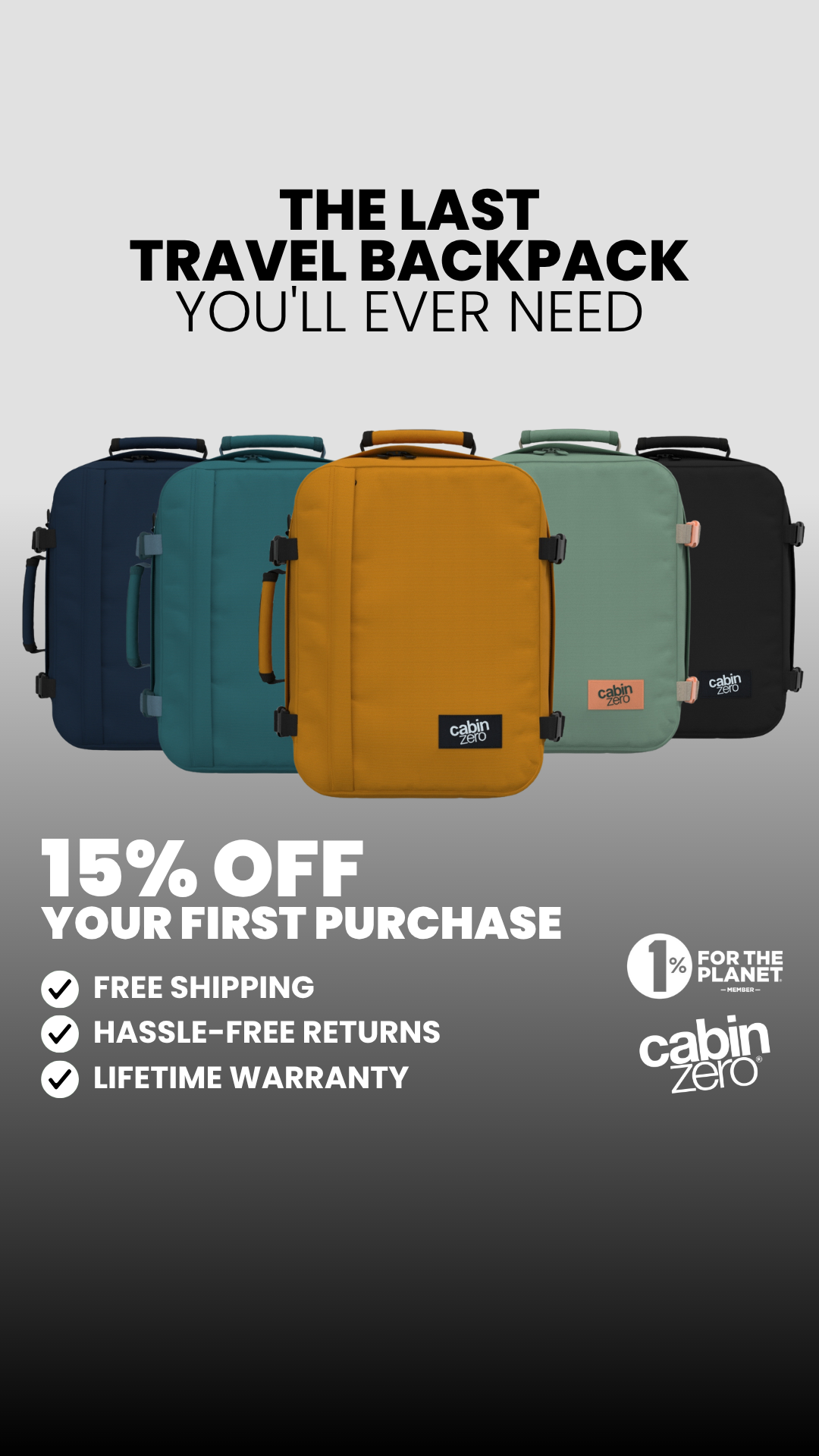 CabinZero Facebook ad