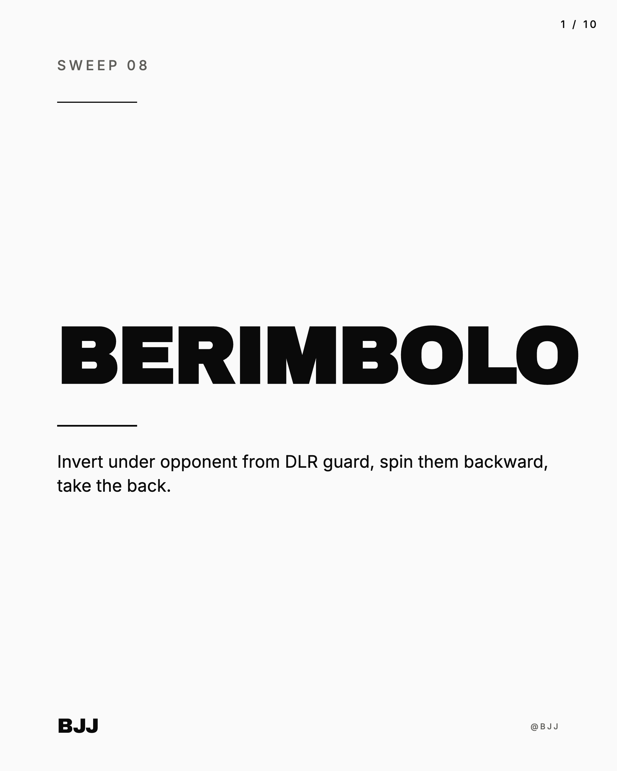 BJJ Facebook ad: The era-defining gi sweep of the 2010s.