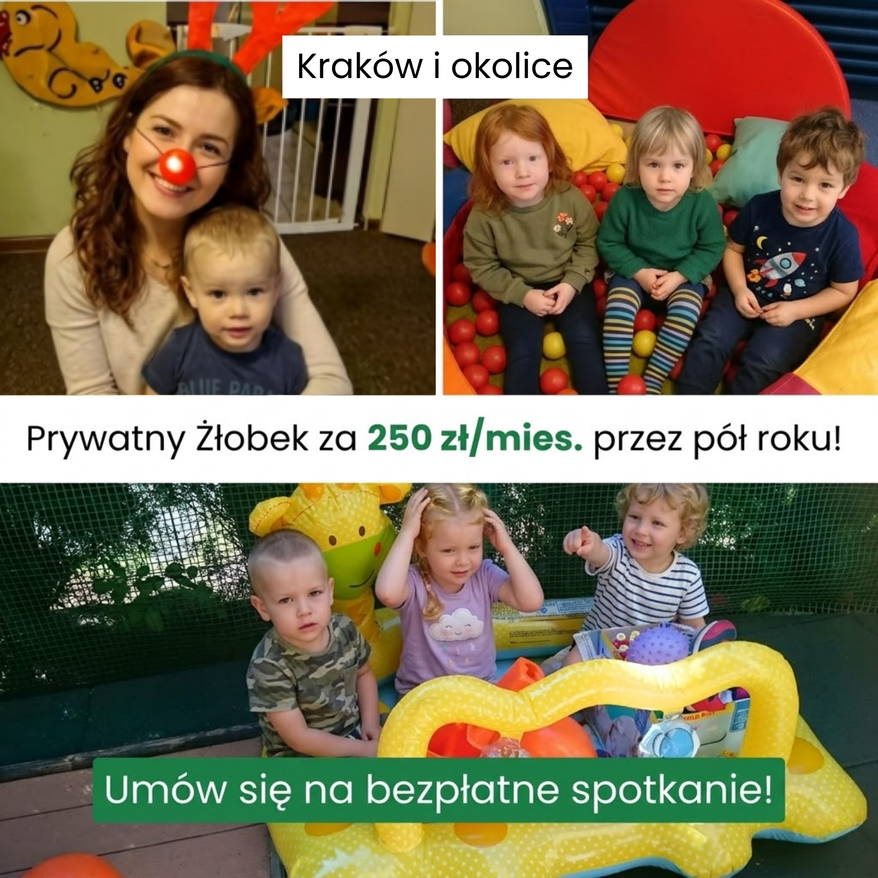 Ogródek Krasnoludków Facebook ad: Kliknij przycisk!