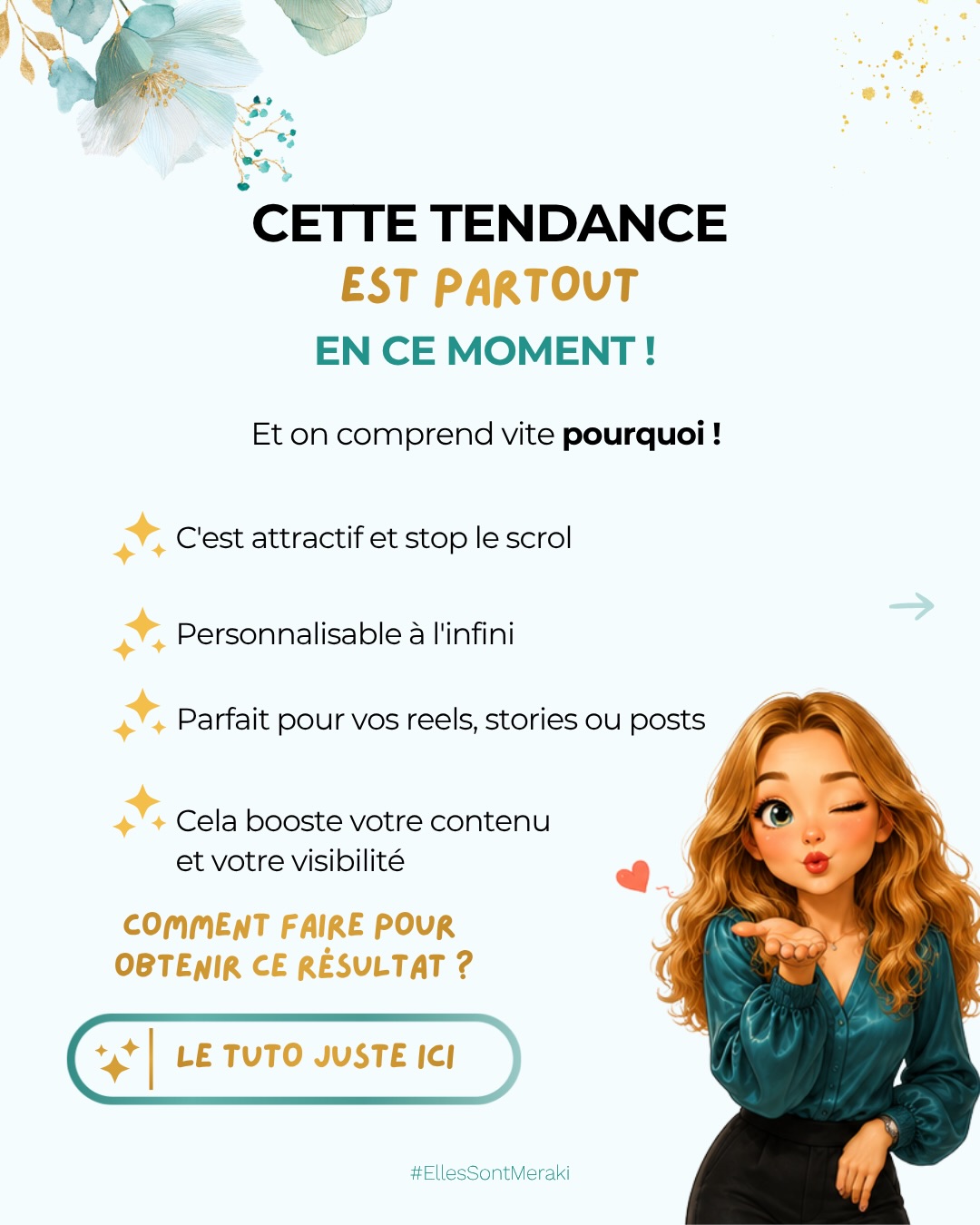 Elles Sont Meraki - Développer son activité de service en ligne Facebook ad: Le Tuto pour réaliser la tendance Instagram du…