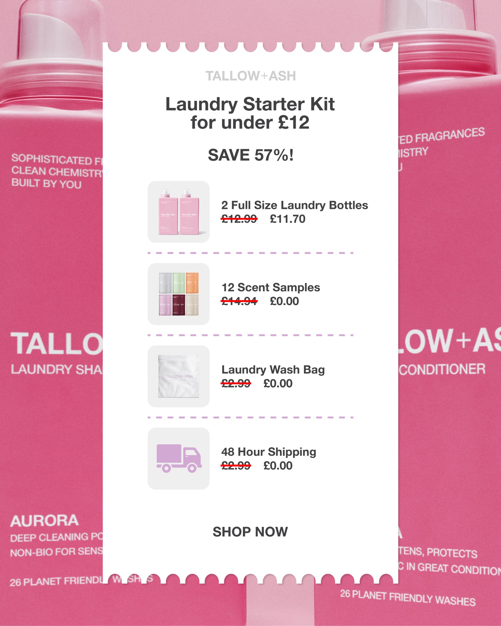 Tallow + Ash Facebook ad