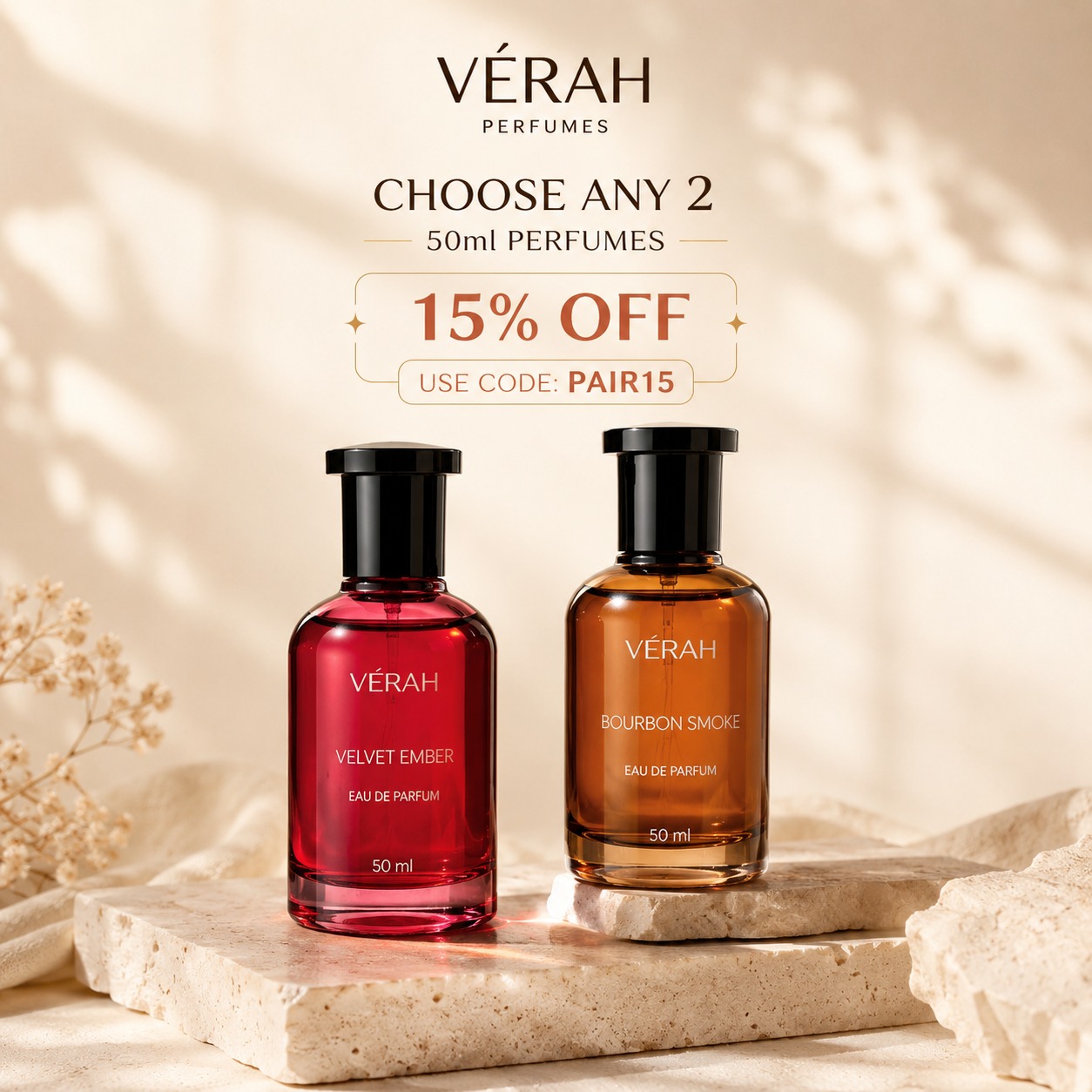 Verah Perfumes Facebook ad: Buy Long-Lasting Perfume Today