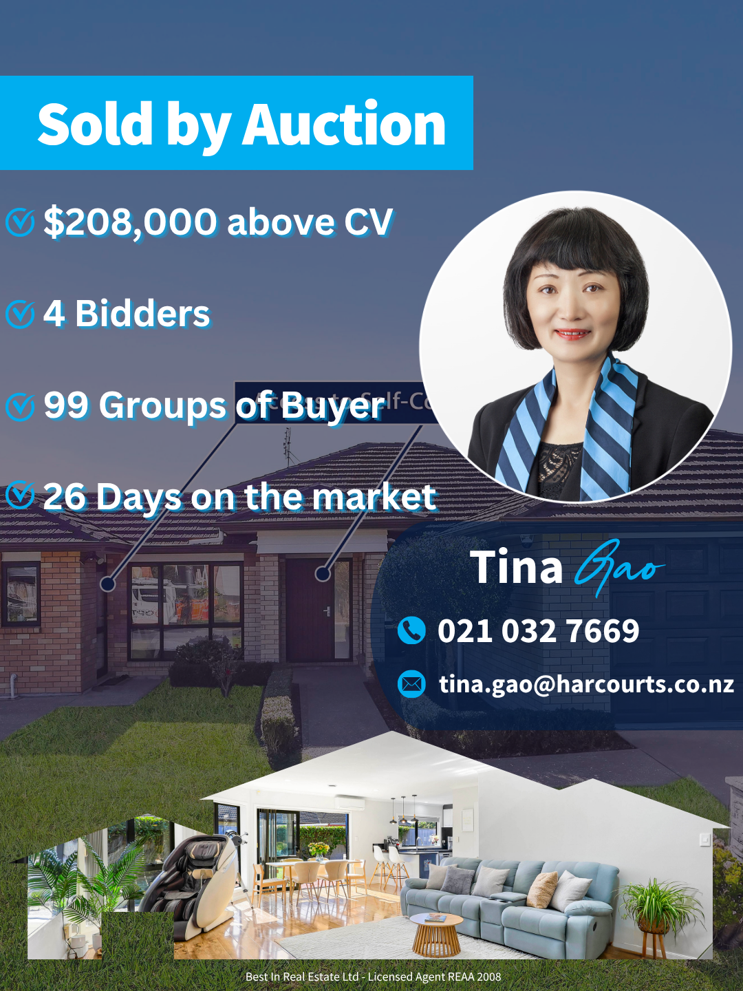 Tina Gao-Team Tina Real Estate Facebook ad: $208,000 ABOVE CV, THE RIGHT STRATEGY DELIVERS.