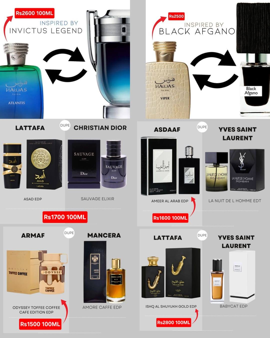 Infinity Perfumes Facebook ad
