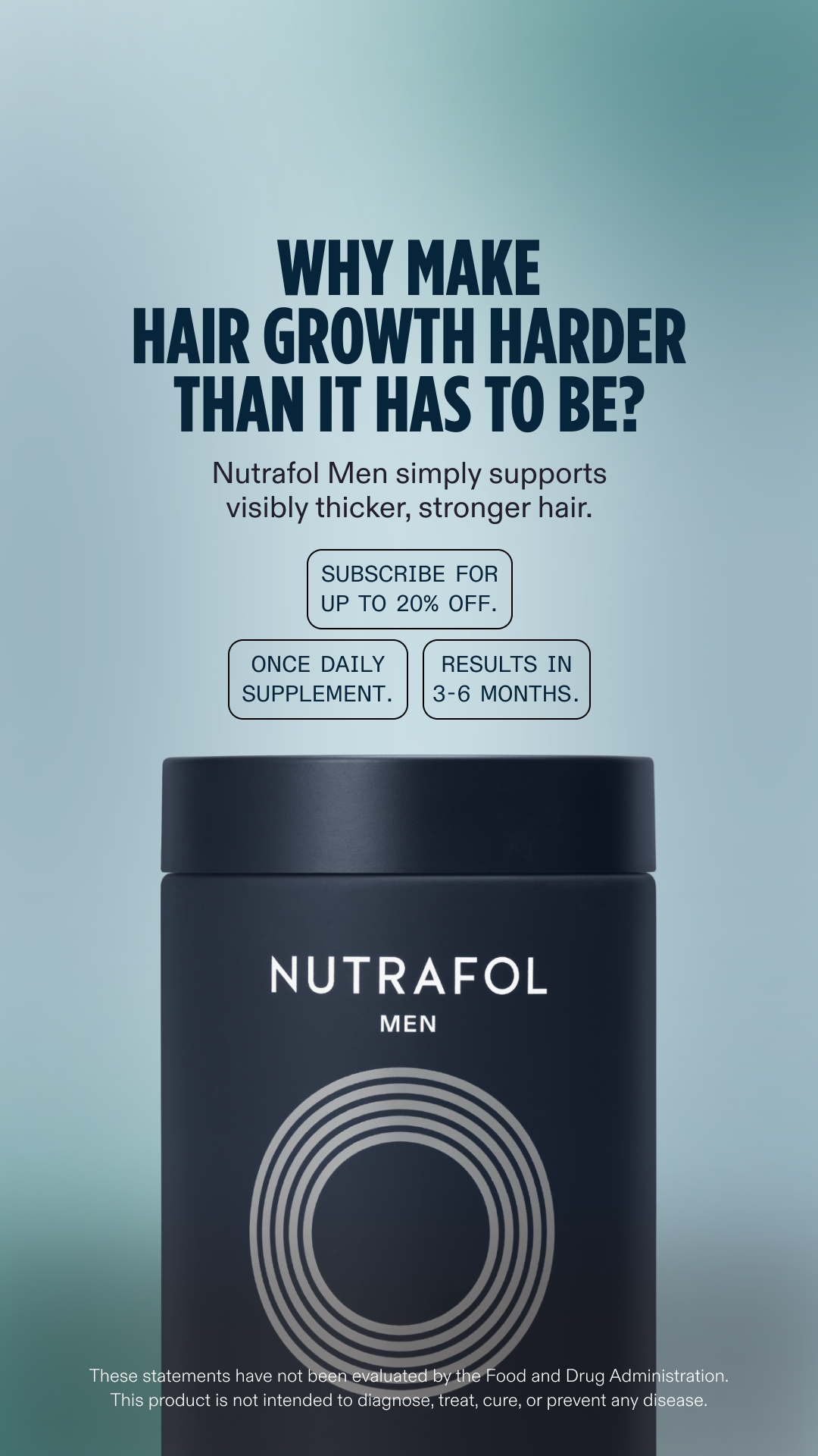 Nutrafol Men Facebook ad