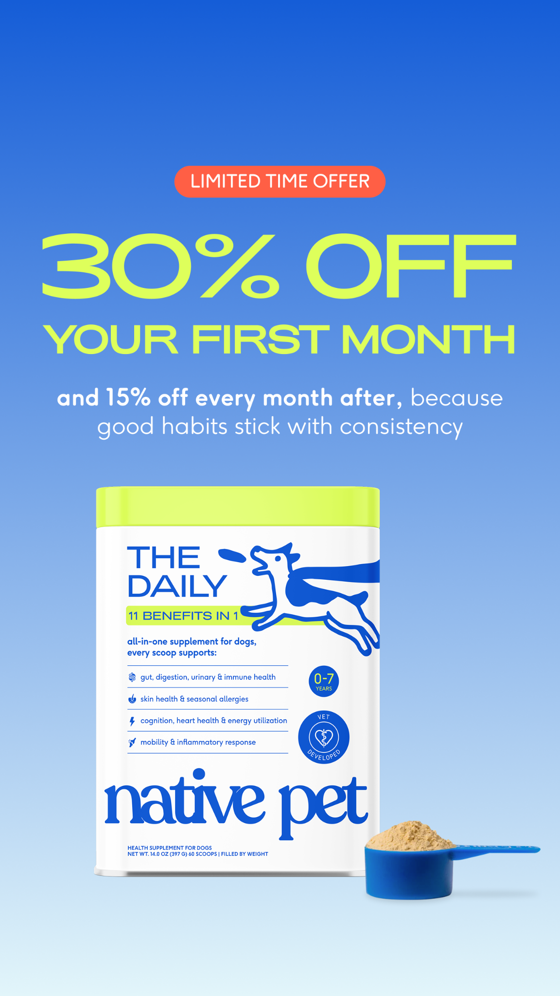 Native Pet Facebook ad