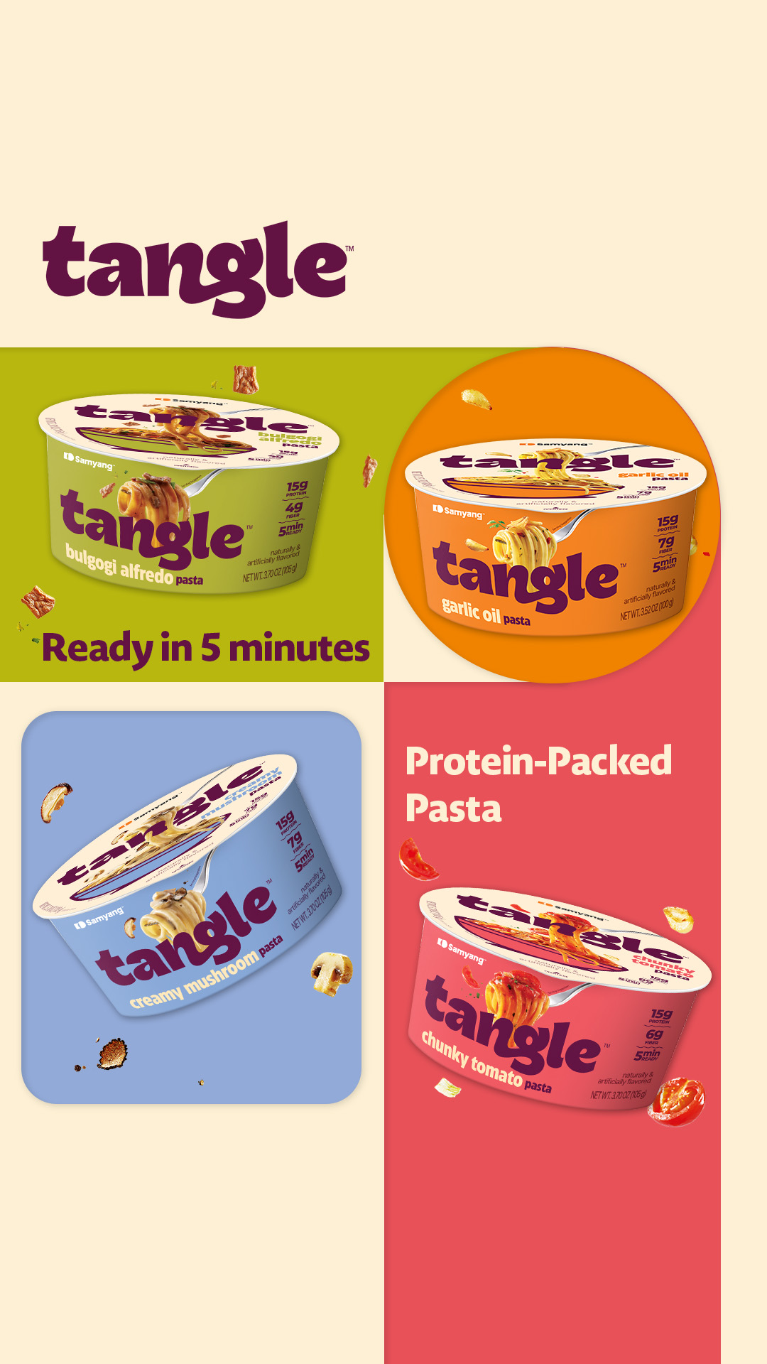Tangle Pasta Facebook ad from Jan 13, 2026