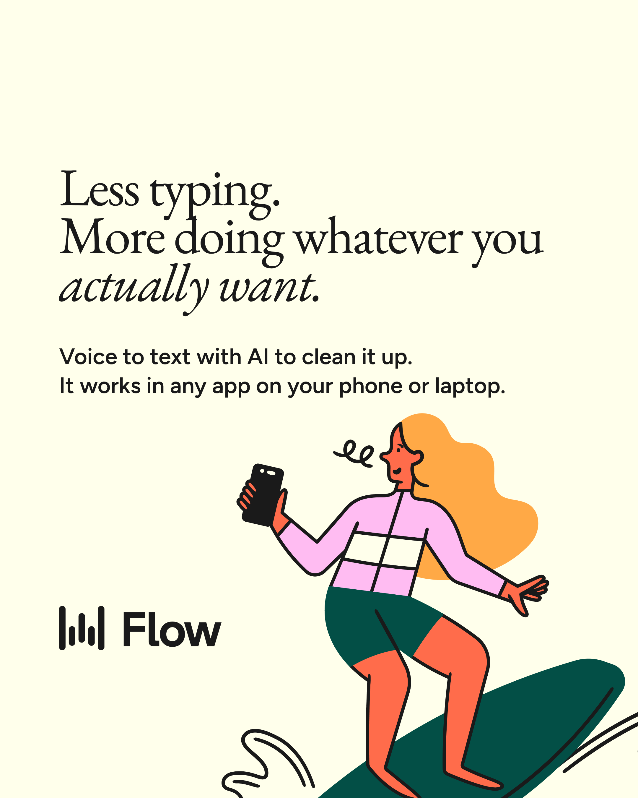 Wispr Flow Facebook ad