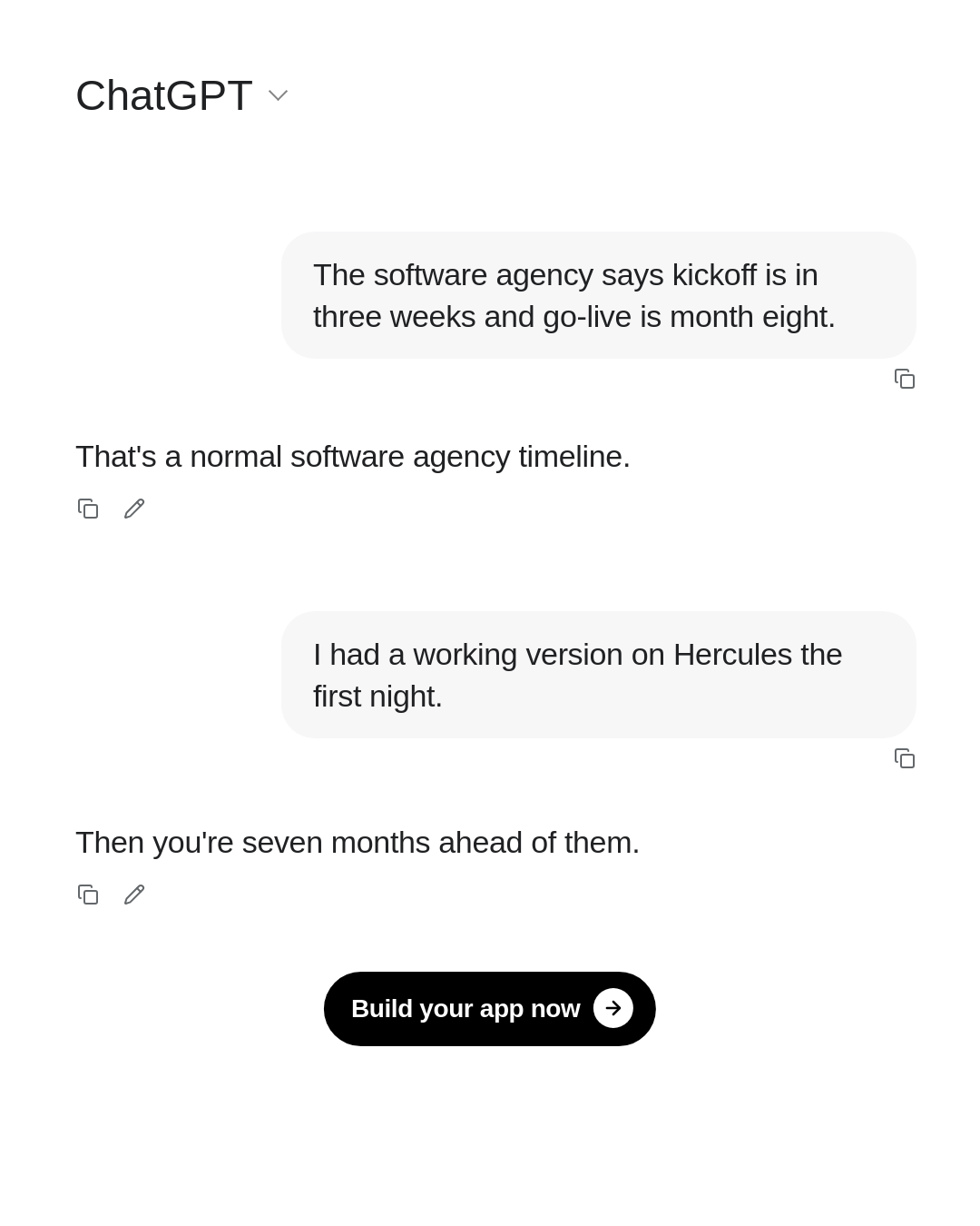 Hercules App Facebook ad: 8 months for custom software? Try days.