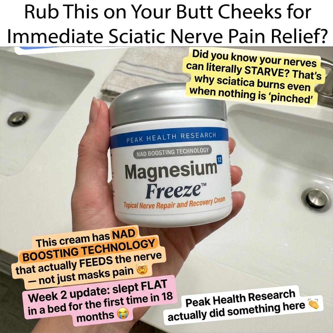 Say Goodbye to Sciatic Nerve Pain? Facebook ad: #1 mineral for immediate sciatic nerve relief? (rub tonight)