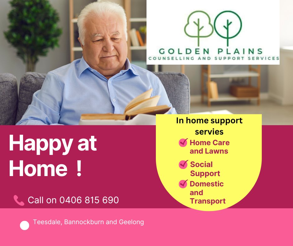 Golden Plains Counselling and Support Services Facebook ad: Let us do the work!