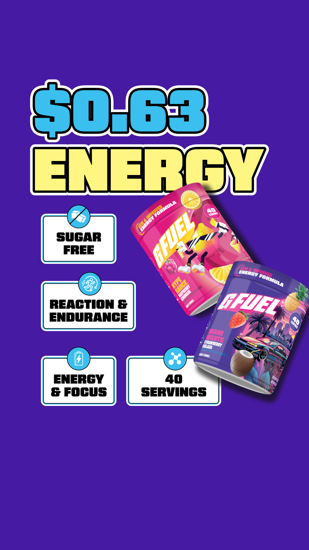 G FUEL Facebook ad
