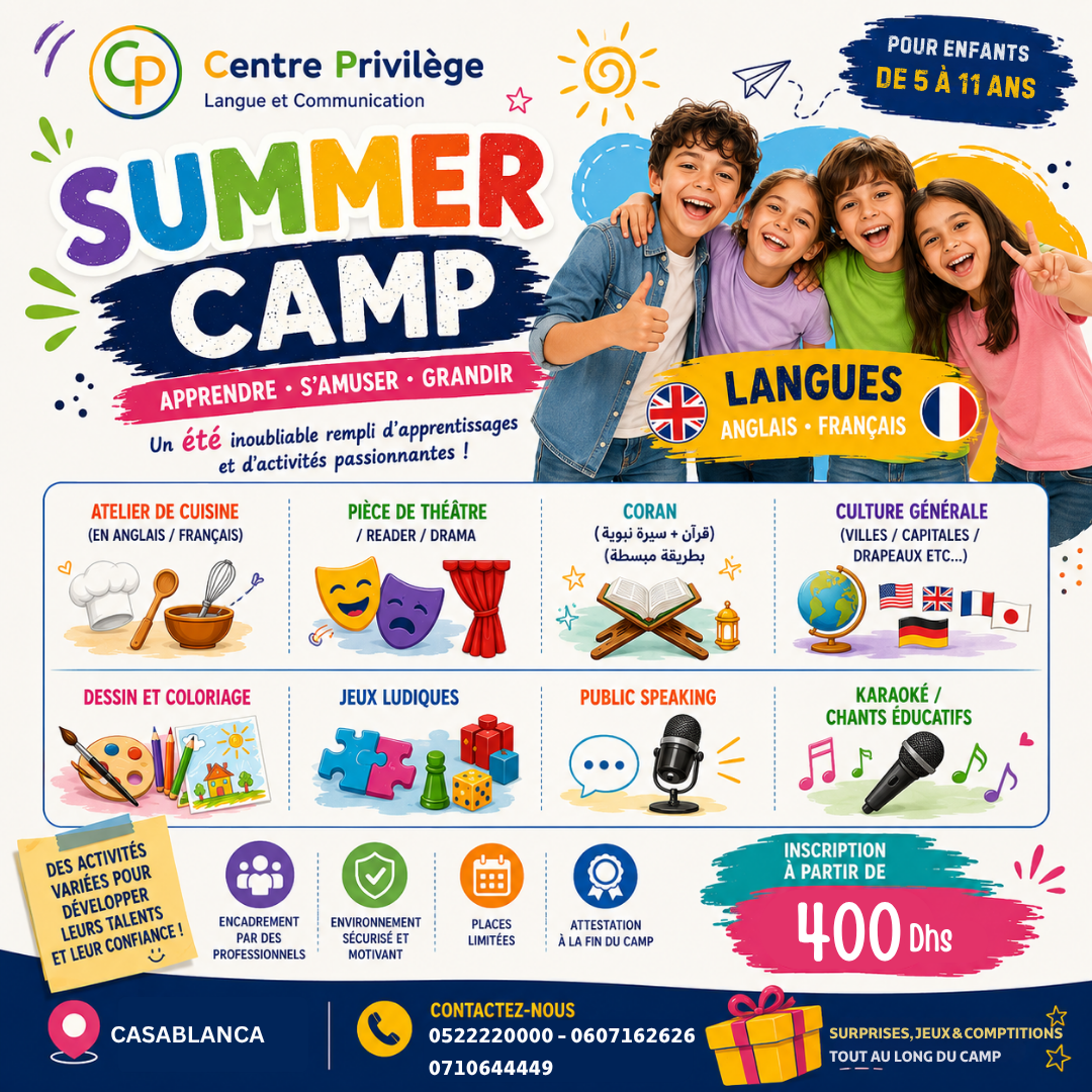Centre Privilège - Casablanca Facebook ad: Appelez-nous maintenant pour plus d’infos