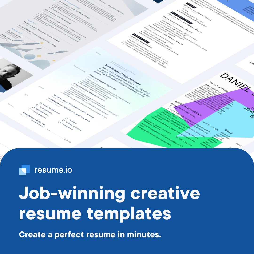 Resume.io Facebook ad