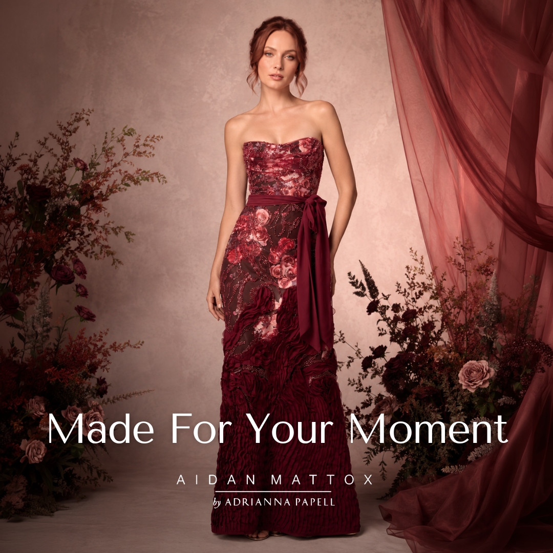 Adrianna Papell Facebook ad: New statement eveningwear
