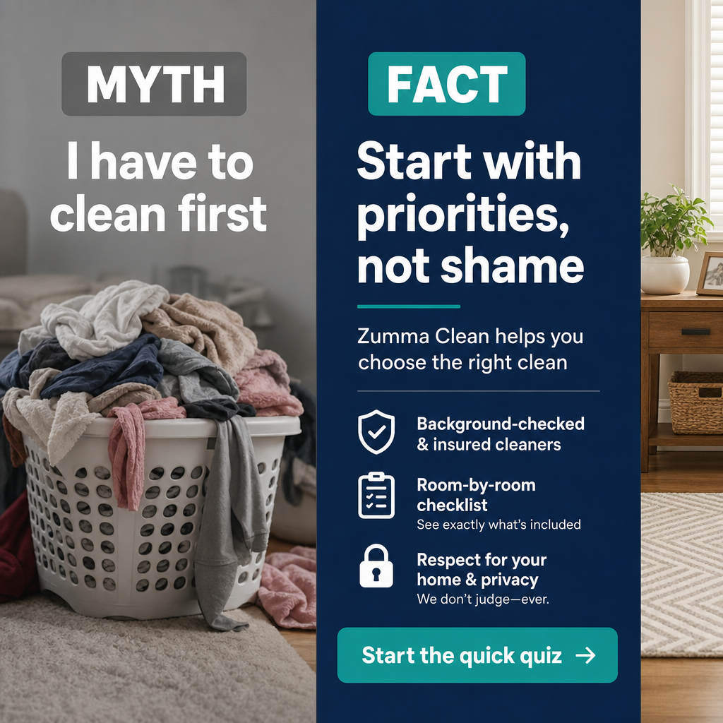 Locally Loved Facebook ad: You Don’t Need to Clean Before the Cleaner