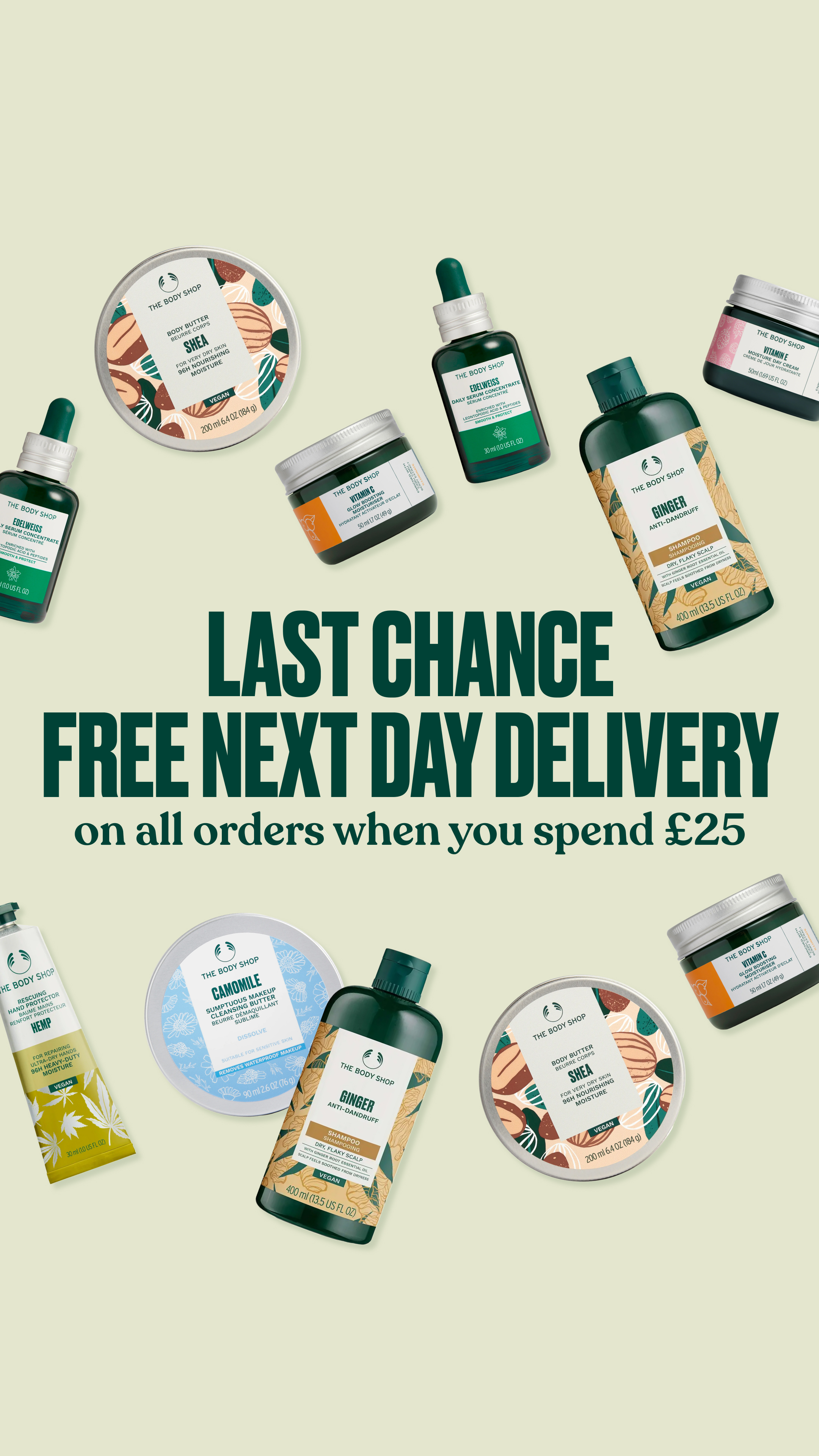 The Body Shop Facebook ad