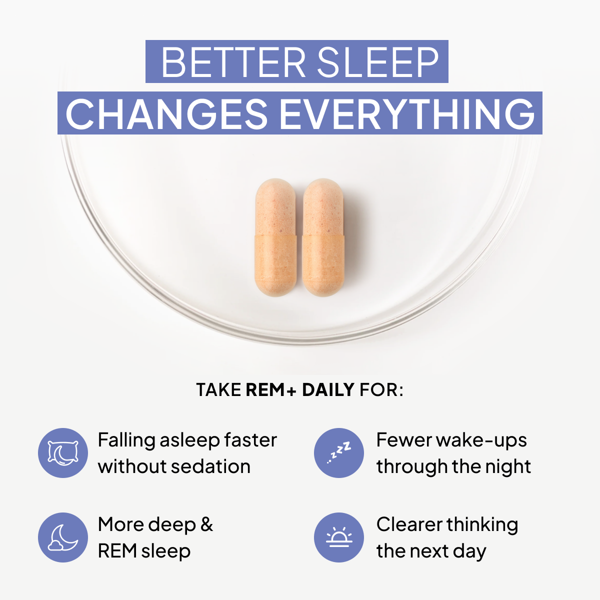Forus Supplements Facebook ad: Sleep Deeper. Recover Faster.