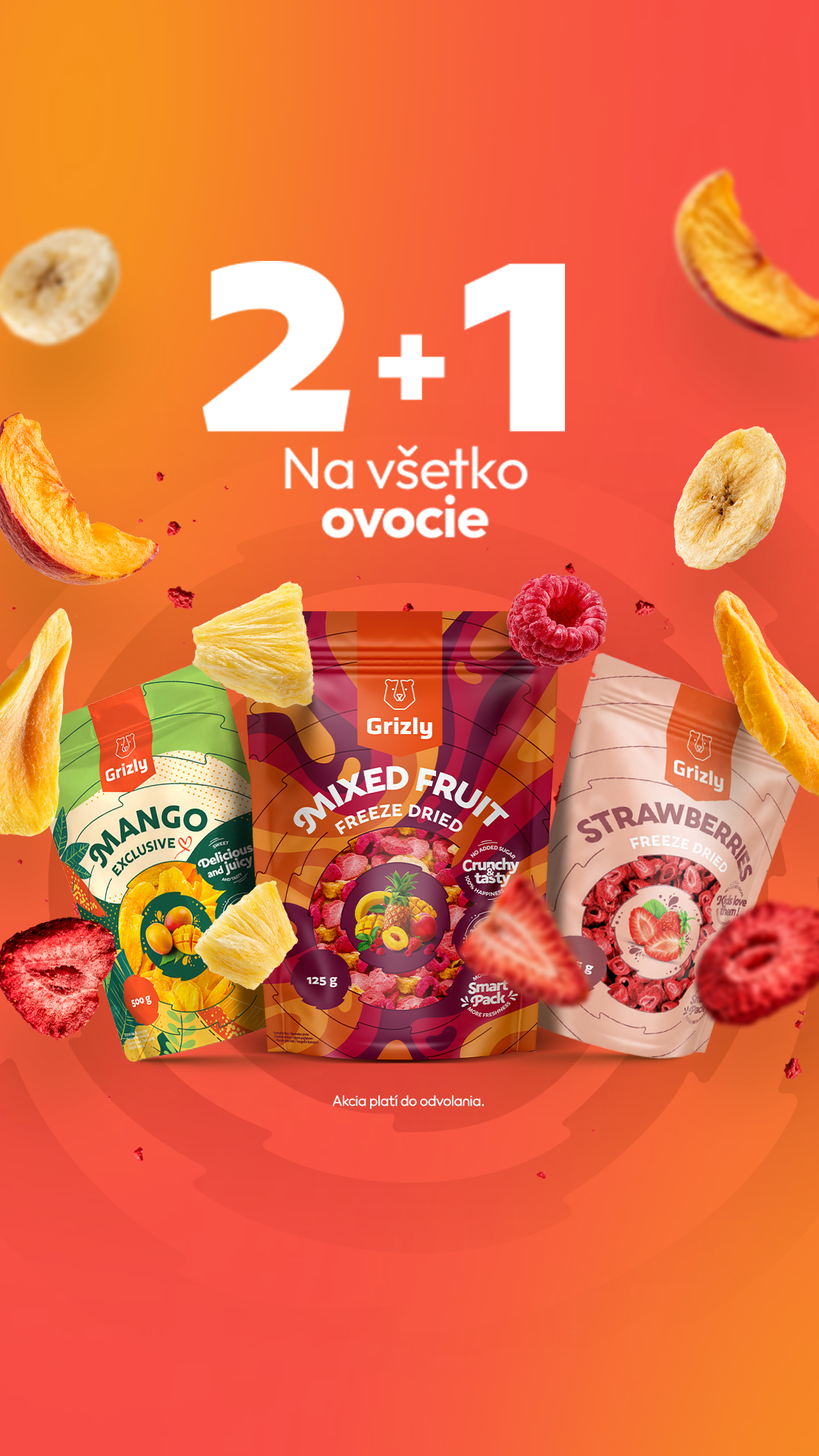 GRIZLY.cz Facebook ad: Akcia 2+1 zadarmo