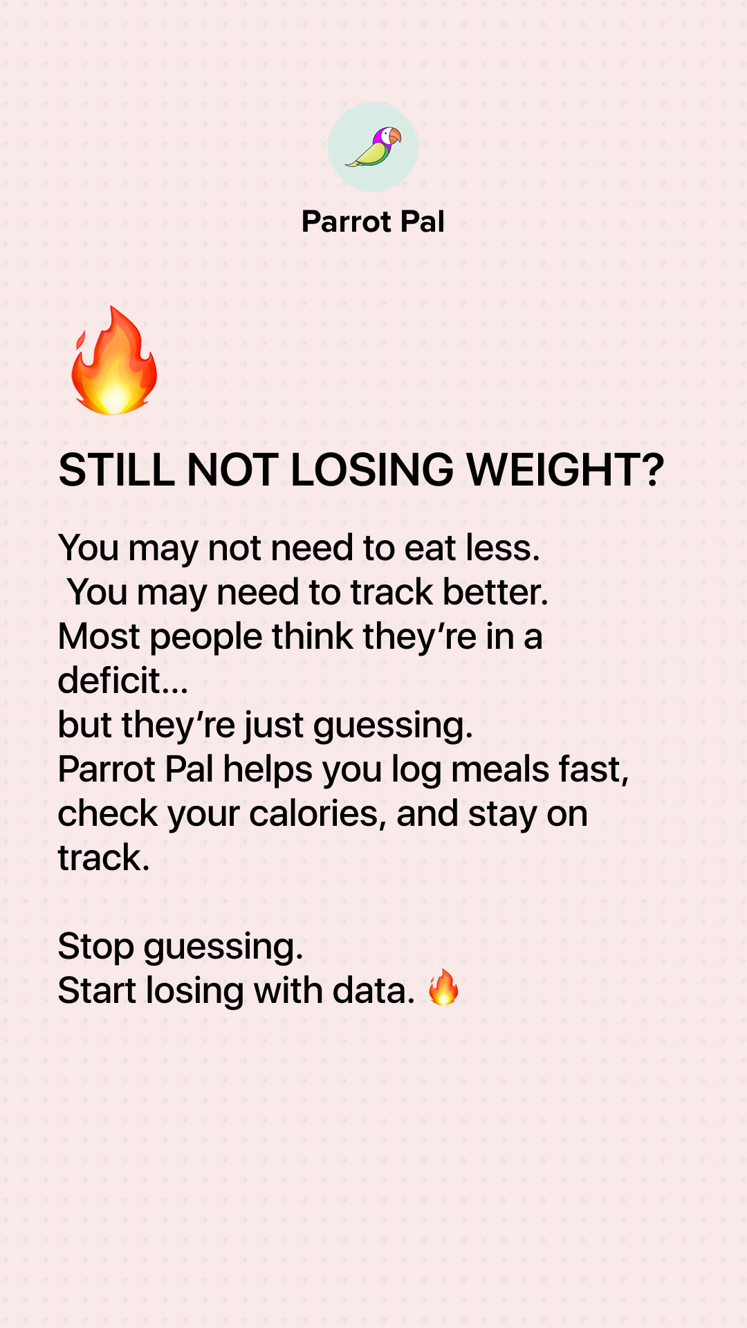 ParrotPal: Ai Calorie Tracker & Coach Facebook ad: ParrotPal: Calorie Tracker