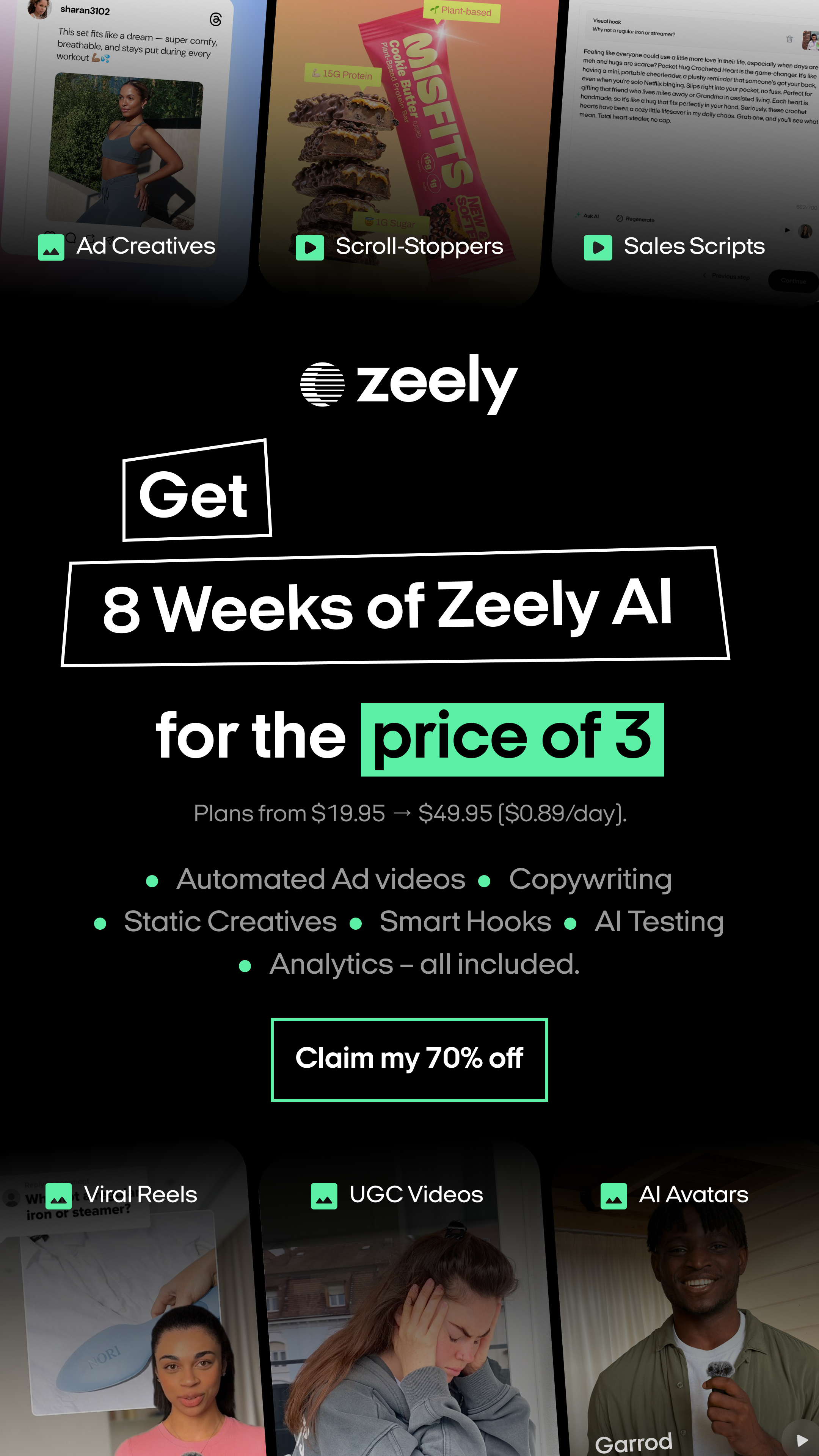 Zeely Facebook ad