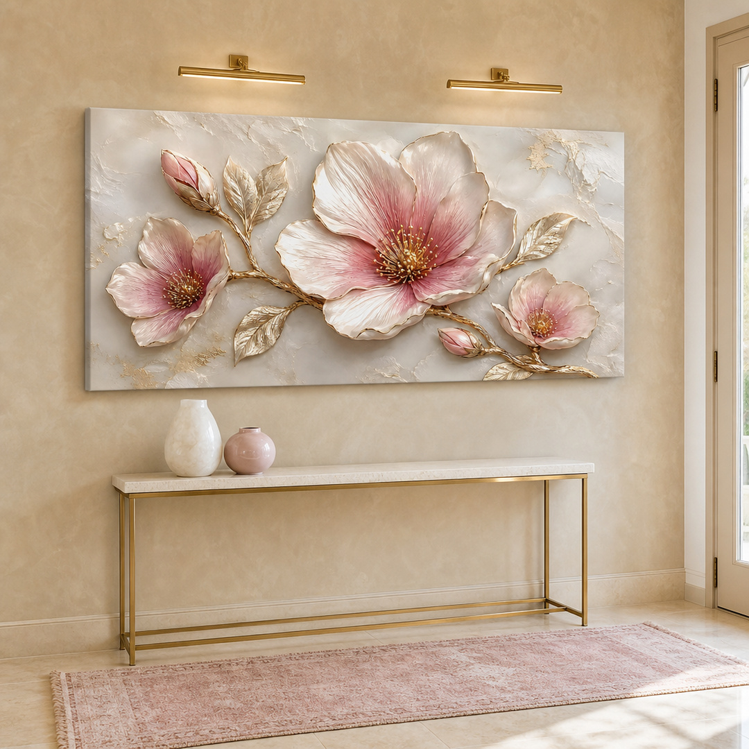 Tailored Canvases - Personalized Art Facebook ad: Blush Magnolia Elegance | Made in the USA | Ships Fast