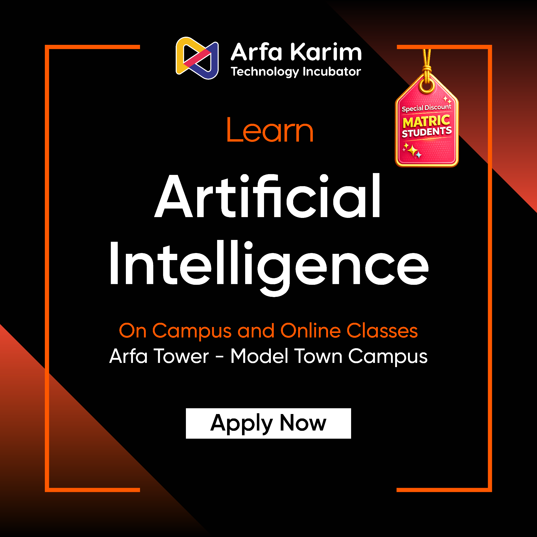 Arfa Karim Technology Incubator Facebook ad