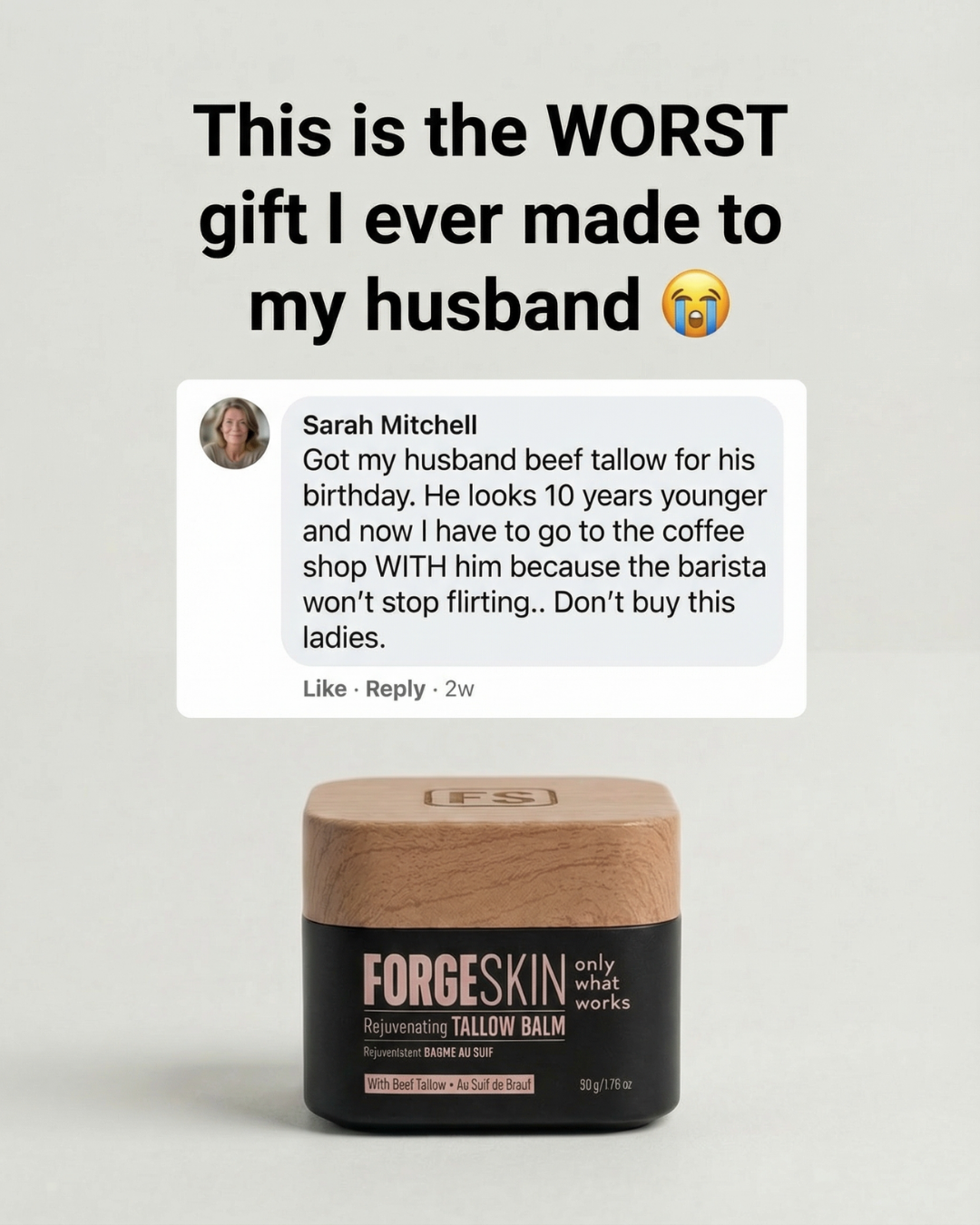 The Everyday Man Facebook ad: Get results or Your Money Back!