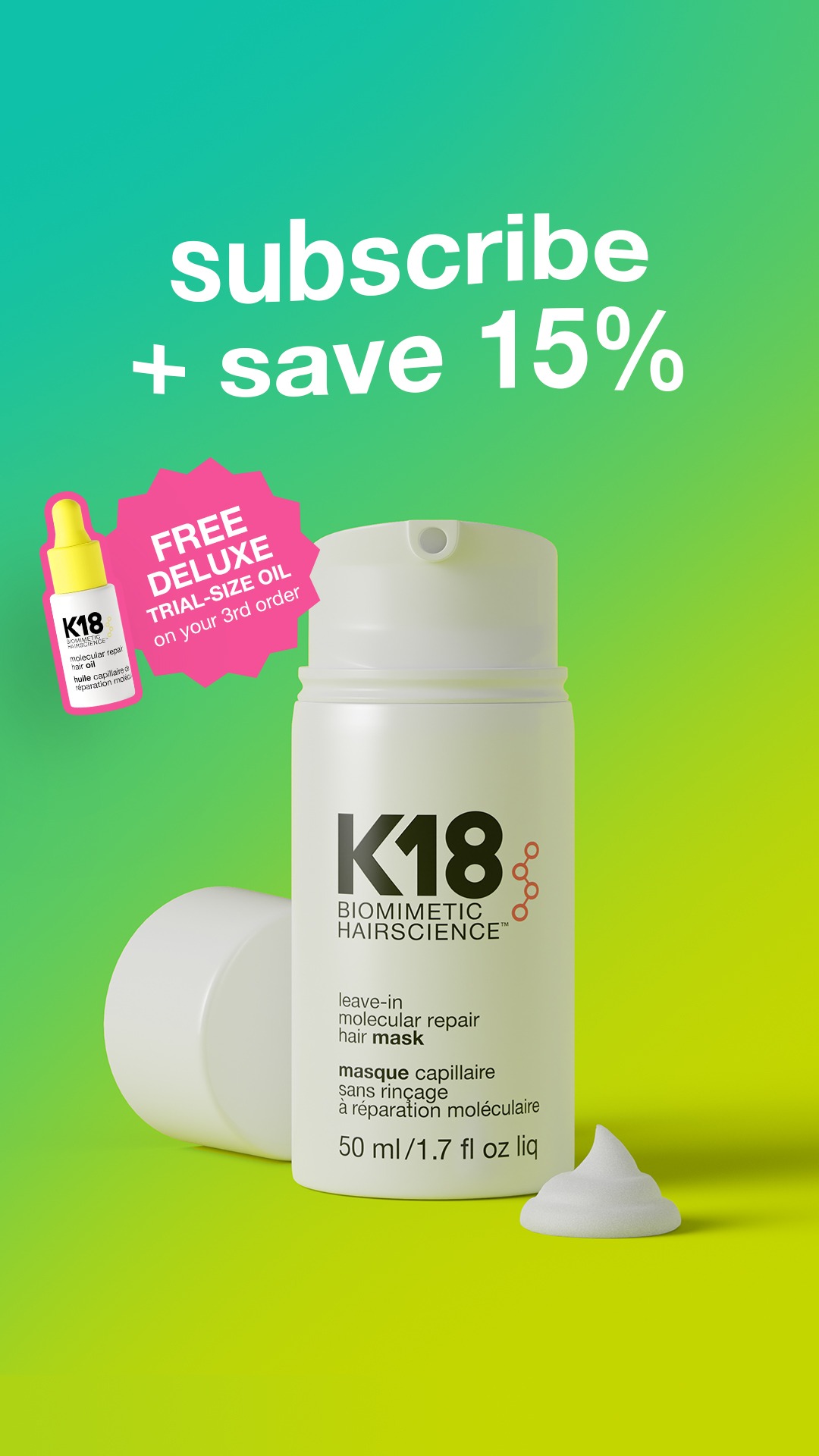 K18 Hair Facebook ad