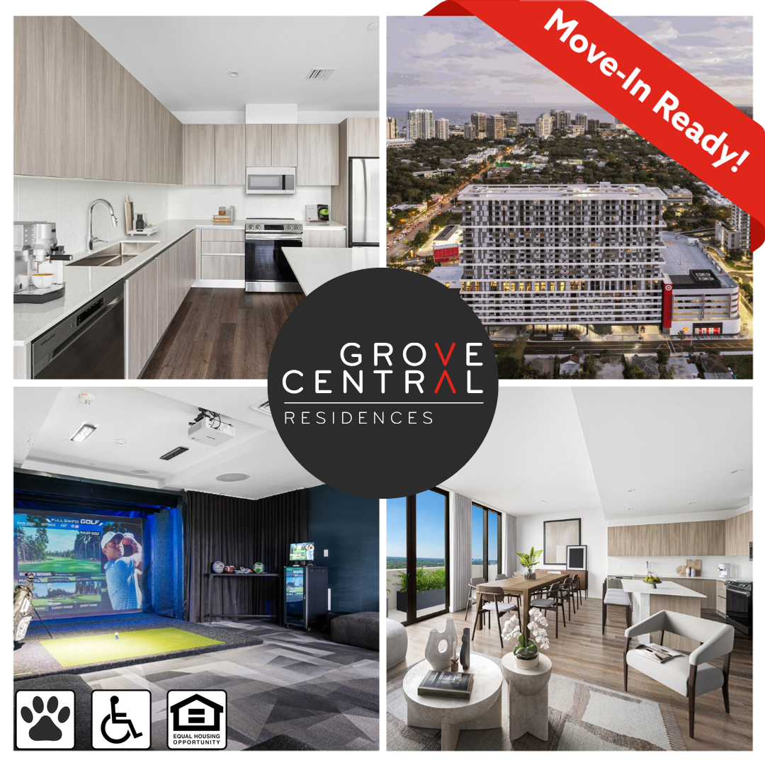 Grove Central Residences Facebook ad: Up to 6 Weeks Free Base Rent!*
