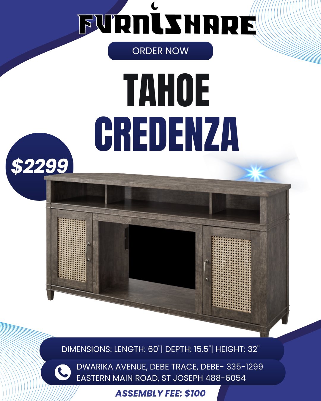 Furnishare Limited Facebook ad: Elevate Your Entertainment Area!