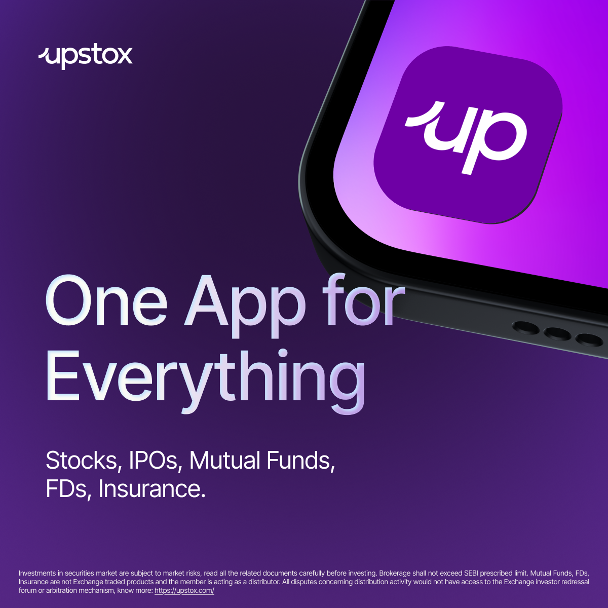 Upstox Facebook ad