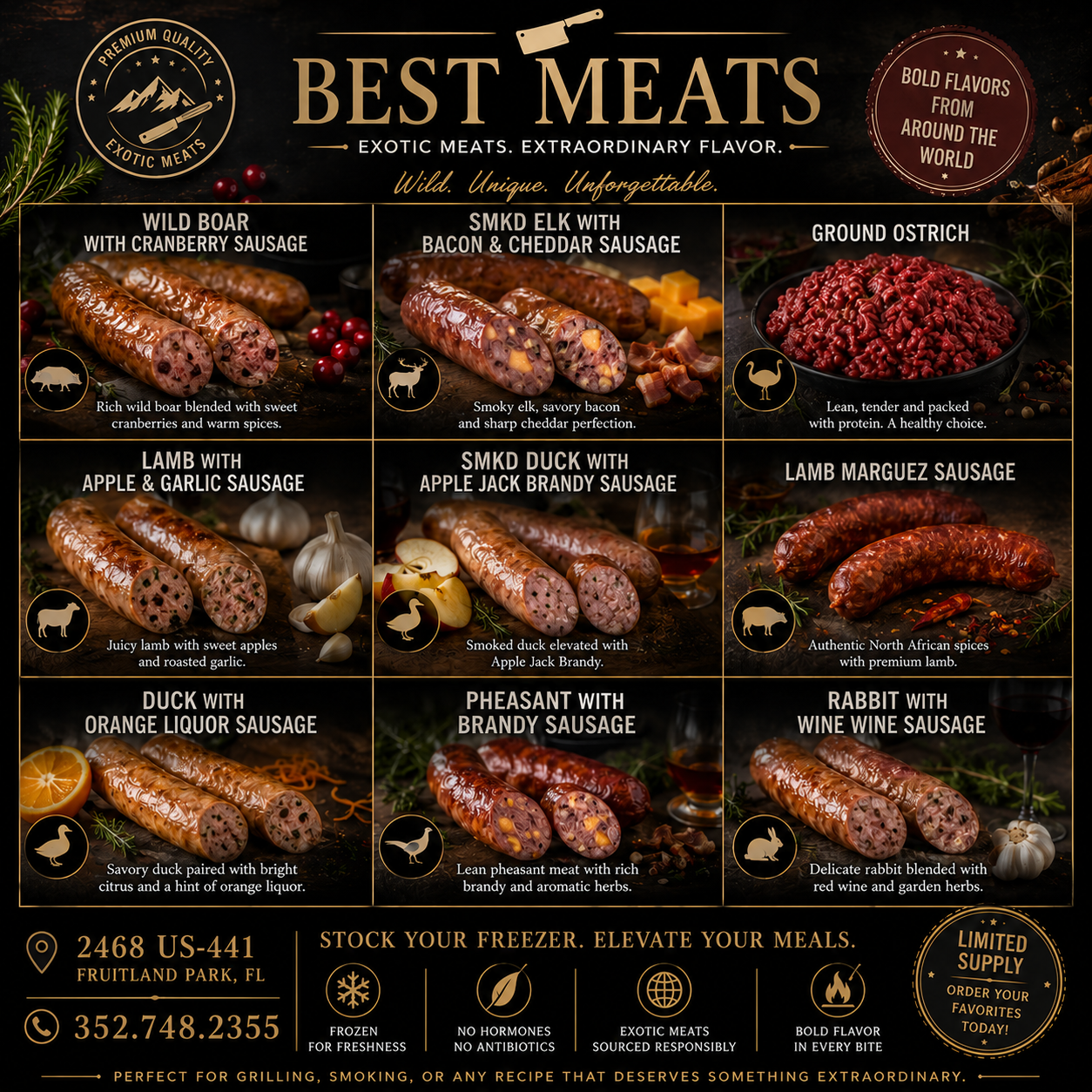 Best Meats Florida Facebook ad: All-Natural Meat Market