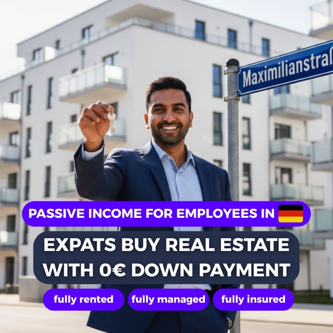 Moderna Wohnbau Facebook ad: Start Investing in Real Estate with €0 Down